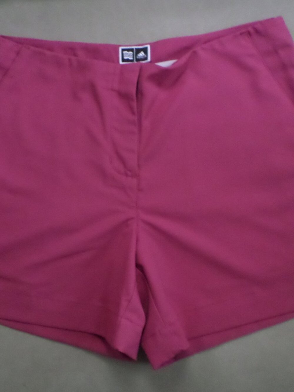 Adidas Sz 6 Women's raspberry color shorts